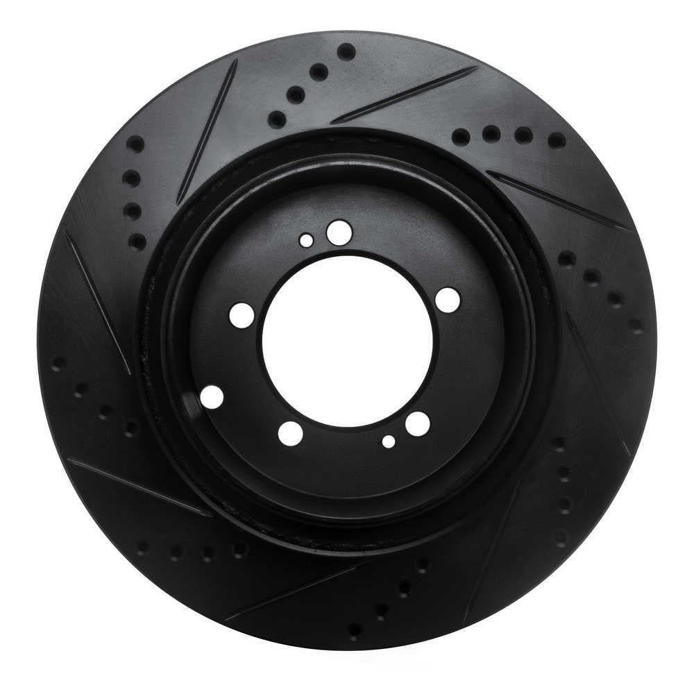 Dynamic Friction Company 633-72036R DFC Brake Rotor - Drilled And Slotted - Black