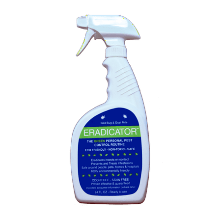 ERADICATOR for Bed Bug and Dust Mite Control / 24 oz Bug Killer Spray / Ready to Use (Best Solution For Bed Bugs)