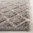 thumbnail image 3 of SAFAVIEH Adriana Anwar Geometric Shag Area Rug, Light Gray/Cream, 3' x 5', 3 of 10