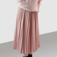 thumbnail image 3 of 1PCS suit material pleated skirt-light pink, 3 of 4
