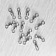 thumbnail image 5 of Soidarity Conector de pesca Flexible rotación de 360 ​​grados anillo giratorio de pesca duradero conectores a presión de barril de cuatro 20piezas, 5 of 6
