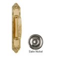 thumbnail image 1 of BRASS Accents A05-P7231-619 Ribbon & Reed Pull Handle-Plate 2-.50 in. x 13-.75 in. Satin Nickel, 1 of 1