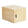 thumbnail image 2 of LOVIVER Wood Plyo Box Exercise Equipment Step up Box for Lunges Conditioning Workout 16x20x24inch, 2 of 8