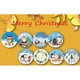 thumbnail image 4 of Pegatinas navideñas para niños, etiquetas para papel de regalo navideño, 500 unidades, 1 pulgada, 8 diseños, 4 of 5