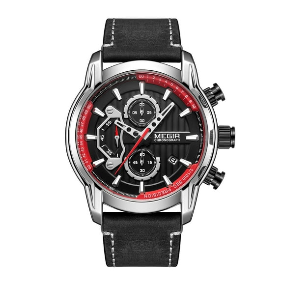 MEGIR Fashion Men Sports Watch Chronograph Luxury Quartz Military Clock Waterproof Casual Wristwatch