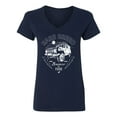 thumbnail image 2 of Wild Bobby Rare Breed Ford Bronco Women Standard V-Neck Tee, 2 of 6
