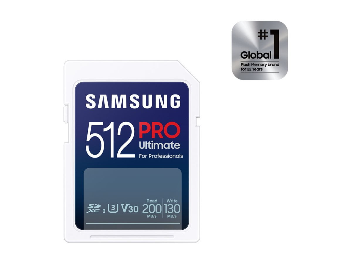 Samsung PRO Ultimate MB-SY512SB - Flash memory card - 512 GB - Video Class V30 / UHS-I U3 - SDXC UHS-I