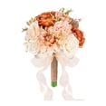 thumbnail image 1 of Ramo de novia para novia Flores falsas realistas Flores artificiales Novia sosteniendo Rosa champán, 1 of 9