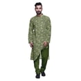thumbnail image 1 of Atasi Ensemble Kurta Designer pour Garçons Kurta Longue Imprimée Vêtements d'Été, 1 of 4