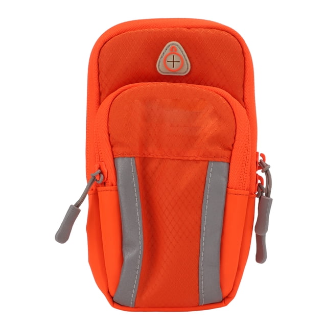 Bolso corriente del teléfono móvil del brazalete del gimnasio al aire libre del bolso del brazalete del deporte de la prenda impermeable de la cremallera doble