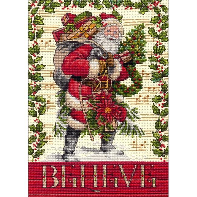 Dimensions Gold Petite Counted Cross Stitch Kit 5/"X7/"-Snowman /& Reindeer