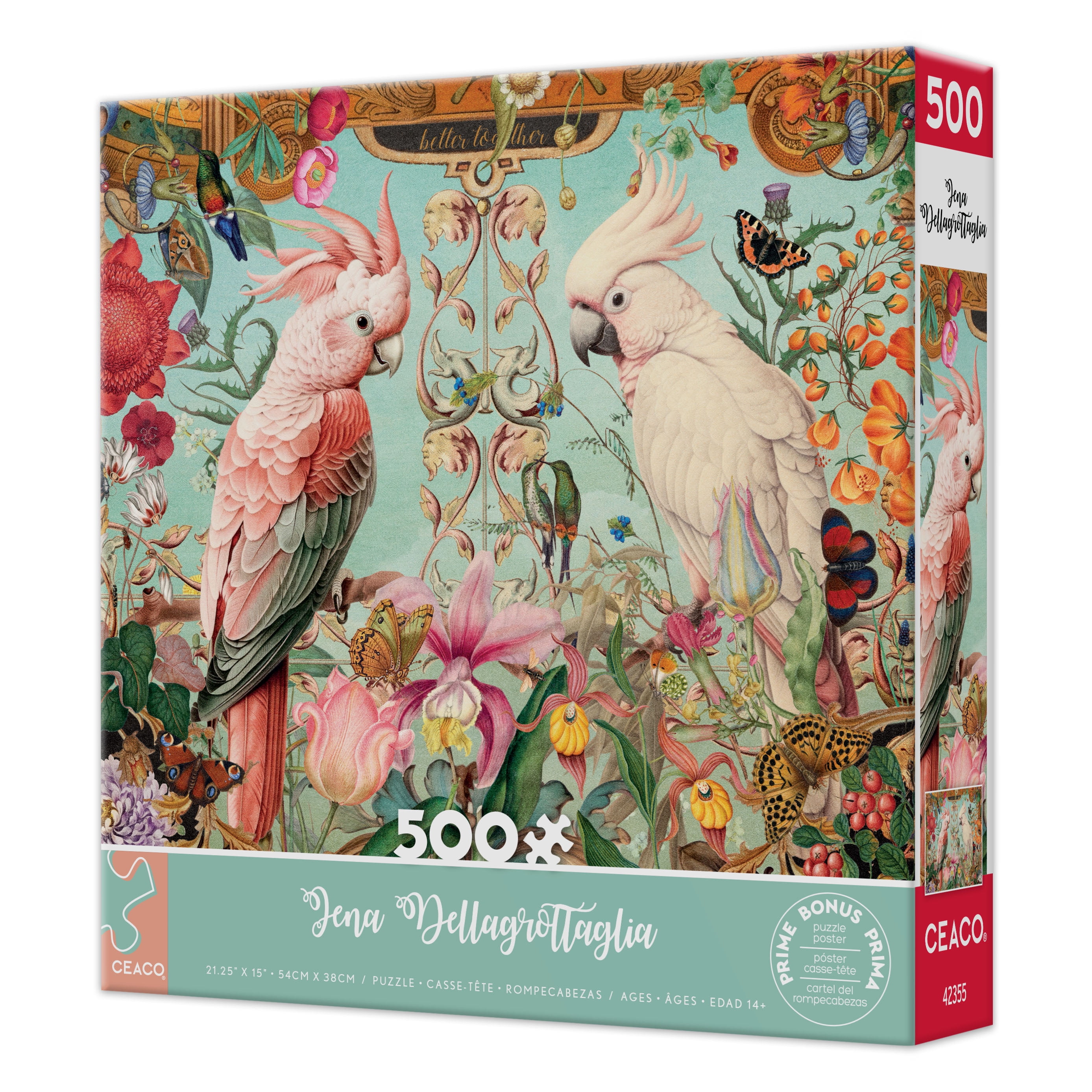 Ceaco Jena DellaGrottaglia Better Together 500-Piece Interlocking Jigsaw Puzzle for Children Ages 14+