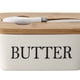 thumbnail image 3 of Caja de sellado de mantequilla nórdica Contenedor de almacenamiento de queso de mantequilla de madera de cerámica (B) Ehuebsd Libre de BPA, 3 of 6