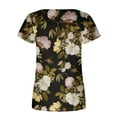thumbnail image 5 of IROINNID Going Out Tops For Women Fashion Printed Casual Round-Neck Short Sleeve Loose Tops Under 10$, 5 of 5