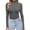 Dark Grey, variant on Women's 3 Pack Turtleneck Shirts Long Sleeve Mock Tops Lightweight Basic Layering Thermal
