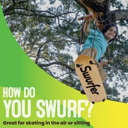 Swurfer Treeskate Undawadda Stand Up Skating Swing, Wooden Outdoor Swing for Kids and Adults