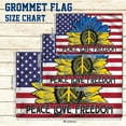 thumbnail image 5 of Flagwix Peace, Love, Freedom Hippie Sunflower Ukraine America Flag THH3783GFv1 - 3x5 ft., No Flag Pole Rings, 5 of 6