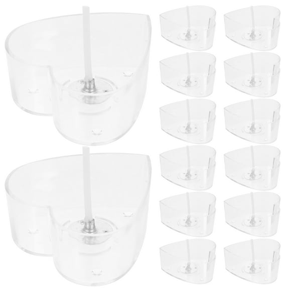 Raindrops Wax DIY Plastic Cups Assorted Color 40Pcs 2.5x1.3x1.3in