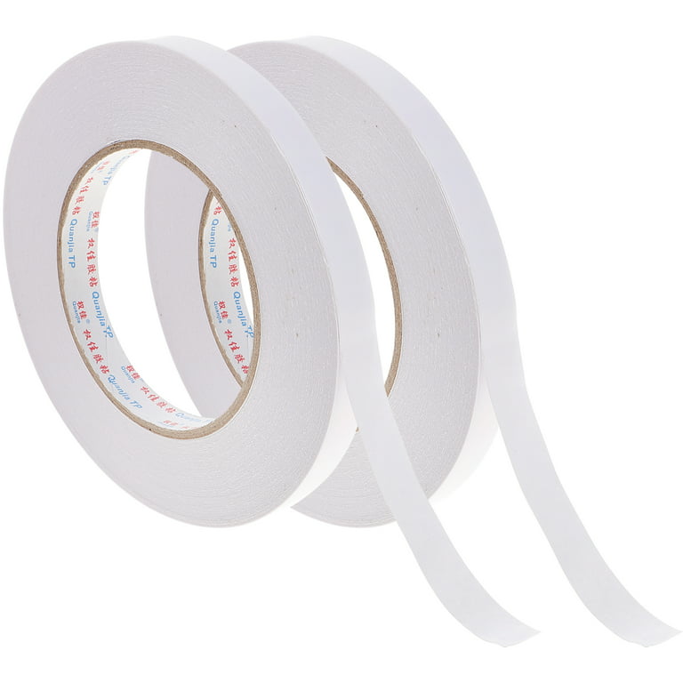 2 Rolls Double-Sided Tapes Sticky Tapes Universal Adhesive Tapes for Crafts  (50M/Roll) 