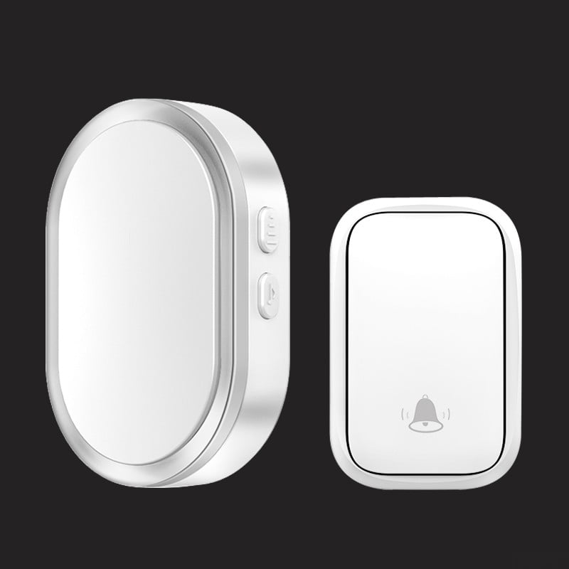 Wireless Doorbell Cordless Door Chime Kit 2 Push Button 36 1 Plug-in Receiver 