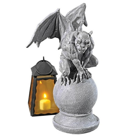 Design Toscano Malicay  the Malicious Gargoyle Statue Artist Liam Manchester termed his devilish medieval monster beast with spiny wings   bitchy  nasty and just not nice!  Perched atop a classic ball plinth  our frightening Design Toscano exclusive gargoyle statue is crafted in quality designer resin with a Gothic faux gray stone finish to showcase this collectible guardian sculpture to his full blown horror! 9in Wx7in Dx14½in H. 3 lbs.