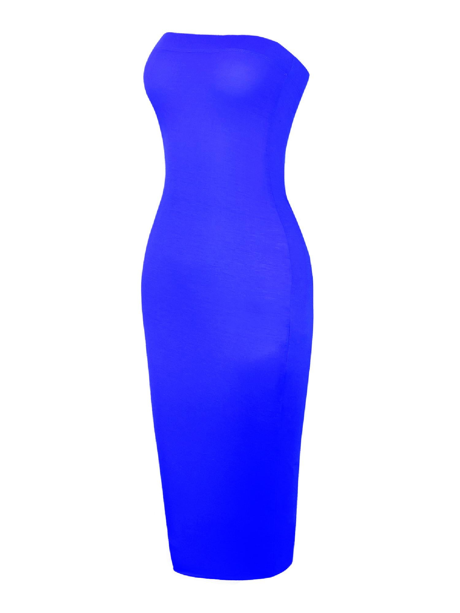 royal blue tube dress