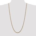 thumbnail image 2 of 10K Yellow Gold necklace Rope chain Diamond-cut 30 in 3.5 mm, 2 of 5