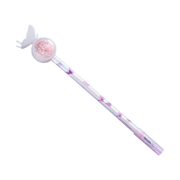 LSLJS Office Supplies Desk Organization Lovely Butterfly Sequin Neutral Pen Student Examination Pen Office Marker Office Decor