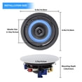thumbnail image 3 of Flush Mount 2 Way Full Range In Wall Bluetooth Ceiling Speakers for Humid Outdoor Placement, 3 of 6