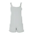 thumbnail image 4 of Summer Jumpsuits For Women Casual Adjustable Strap Vertical Printed Short Jumpsuit Breathable Sleeveless Loose Overalls Cute Comfy Rompers, 4 of 5