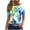 Green-1, variant on Womens Tops Vintage Flowers Print Shirt Women'S Casual Bohemian Graphic Plant Lover Shirts Short Sleeve Graphic Tees For Women