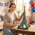 thumbnail image 6 of Eiffel Tower Building Block Set, 2622Pcs 3D Architecture Model Kit, French Landmark Collectible Display Decor, 6 of 8