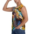 thumbnail image 3 of Haiem Men's Sunflower Turtle Print Tank Tops Summer Sleeveless Cut Off Workout T-Shirts Fitness Vest Athletic Undershirts-X-Large, 3 of 8
