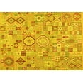 thumbnail image 1 of Ahgly Company Machine Washable Indoor Rectangle Southwestern Yellow Country Area Rugs, 8' x 12', 1 of 4