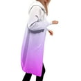 thumbnail image 4 of Long Hoodies for Women 2025 Fall Winter Long Sleeve Zip Up Gradient Hooded Sweatshirt with Pockets Jacket Coat, 4 of 7