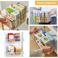 thumbnail image 4 of 10Pcs Plastic Pantry Organization and Storage Bins with Drawer Organizers Clear Fridge Organizer for Kitchen Snack Cabinet Freezer Countertops, 4 of 7