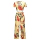 thumbnail image 4 of Traje de cintura con estampado floral de verano para mujer Traje casual de dos piezas a la moda Wmkox8yi bvn765, 4 of 8