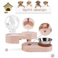 thumbnail image 4 of Double cat bowl, dog bowl, and cat food bowl with pet water dispenser, 4 of 5