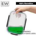 thumbnail image 2 of Juego de recipientes de vidrio hermético para alimentos con tapas cierre fácil refractarios para cocina horno refrigerador congelador juego 10 recipie, 2 of 7