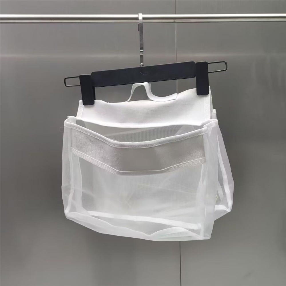 2 pack Bath Toy Organizer with 2 Pockets, Large Capacity Mesh Storage, Perfect for Organizing Toys and Bath Essentials, Fits Tub Edges