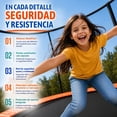 thumbnail image 4 of Trampolin Brincolin 08 Pies 2,44 m con Red de Seguridad, Certificacion ASTM, Estructura de Acero Reforzado Anticorrosivo y Lona con Resistencia UV, 4 of 15
