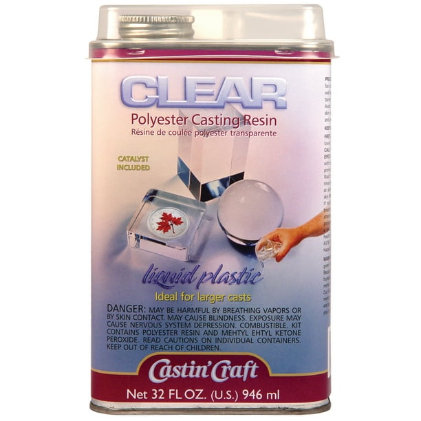 Castin Craft Clear Polyester Casting Resin with Catalyst, 32 oz