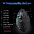 TRELC Gaming Mouse with 5 D Rocker, Ergonomic Mouse with DPI/11 Programmable Buttons, RGB