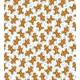 thumbnail image 3 of Ambesonne Gingerbread Man Duvet Cover Sets, Tile, 2-King, Pale Caramel Pale Blue, 3 of 7