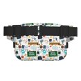 thumbnail image 3 of Rateoe Back To School A Print Fanny Pack Belt Bag for Women and Men, Square Double-Layer Waterproof Waist Pack with Adjustable Strap for Hiking, Jogging, Cycling, 3 of 9