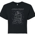 thumbnail image 3 of Star Wars - R2D2 Constellation - Juniors Cropped Graphic T-Shirt, 3 of 5