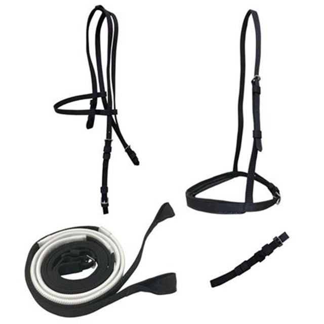 Jacks 4347-GN Ultra Race Bridle Set with Loop Reins, Green