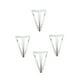 thumbnail image 2 of 4 piezas de patas de repuesto para muebles, patas de sofá con protectores para patas de mesa Plata, 2 of 9