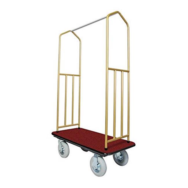 Ex-Cell Kaiser 780BB RED-PNU Brasstone Bellmans Cart&#44; Steel - Red Deck - image 1 of 1