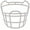 WHITE, variant on Schutt Adult Vengeance RJOP DW Football Facemask